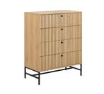 by fonQ Lamina Ladekast - 4 Lades - Eiken | Van €319, nu, Byfonq, Byfonq, Eikenhout, Nieuw