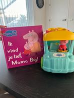 Peppa big auto incl 8 blokjes en boekje, Ophalen of Verzenden, Zo goed als nieuw, Speelset