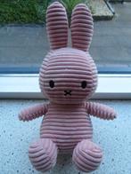 Konijn Nijntje Miffy roze ribfluweel merk Bon Ton Toys, Kinderen en Baby's, Speelgoed | Knuffels en Pluche, Ophalen of Verzenden