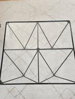 Salontafel design Paolo Piva stijl, Huis en Inrichting, Tafels | Salontafels, 50 tot 100 cm, Vierkant, Glas, Minder dan 50 cm