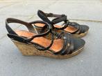 Esprit sandalen met sleehak zwart maat 39, Kleding | Dames, Schoenen, Ophalen of Verzenden, Zo goed als nieuw, Zwart, Sandalen of Muiltjes
