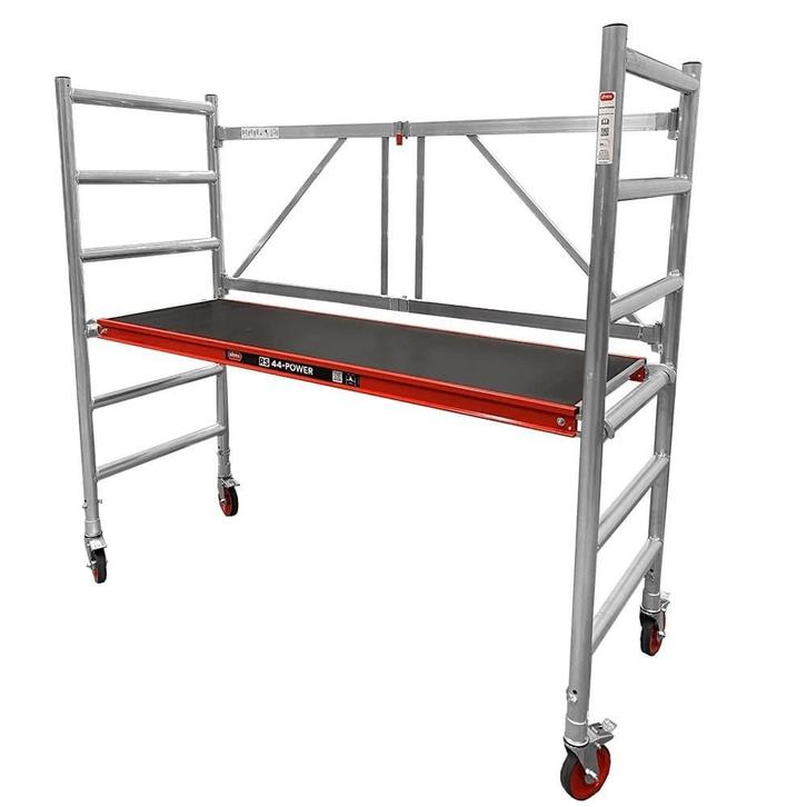 Te huur: kamersteiger inclusief opzetstuk, hoogte 280 cm, Doe-het-zelf en Verbouw, Steigers, Zo goed als nieuw, Rolsteiger of Kamersteiger