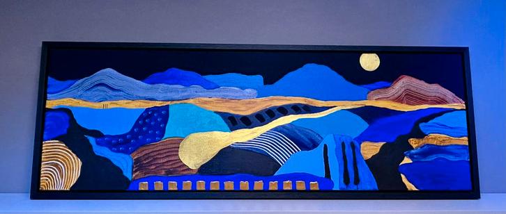 Schilderij Ronald Boonacker Italiaans Landschap, Antiek en Kunst, Kunst | Schilderijen | Modern, Ophalen