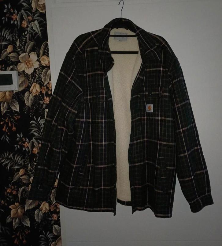 Carhartt Wip Archer shirt jacket groene ruit maat XXL, Kleding | Heren, Jassen | Winter, Zo goed als nieuw, Overige maten, Groen