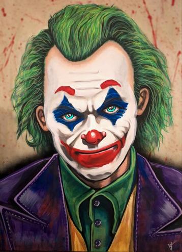 The Joker Schilderij - 90x60cm beschikbaar voor biedingen