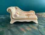 Hammersley Miniature Chaise Longue Vintage Fine Bone China, Antiek en Kunst, Ophalen of Verzenden