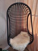 Hangstoel ei hang ei zwart riet, Huis en Inrichting, Stoelen, Ophalen, Zwart, Eén