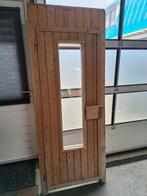 sauna deur, Doe-het-zelf en Verbouw, Deuren en Horren, Glas, Gebruikt, Buitendeur, Ophalen