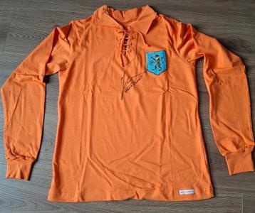 Door Sjaak Swart handgesigneerd retro Holland shirt + COA beschikbaar voor biedingen