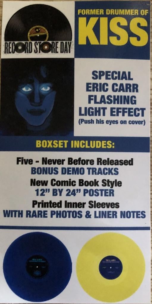 Eric Carr - Unfinished Business LP box set + CD NIEUW SEALED, Cd's en Dvd's, Vinyl | Hardrock en Metal, Nieuw in verpakking, Ophalen of Verzenden