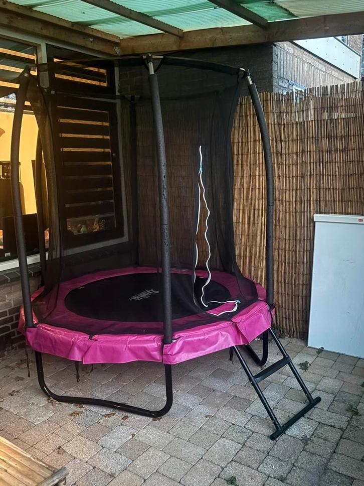 Salta Trampoline rond met net, Kinderen en Baby's, Speelgoed | Buiten | Trampolines, Zo goed als nieuw, Ophalen