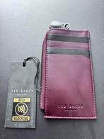 Ted Baker Leren Cardholder Burgundy Wine Nieuw |RFID, Sieraden, Tassen en Uiterlijk, Portemonnees, Overige merken, Overige kleuren