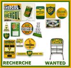 gezocht emaillebord BP energol reclamebord, Verzamelen, Ophalen, Gebruikt, Reclamebord