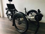 E- Ligfiets/Driewieler: HP Velotechnik Gekko opvouwbaar., Fietsen en Brommers, Fietsen | Ligfietsen, Ophalen of Verzenden, Gebruikt