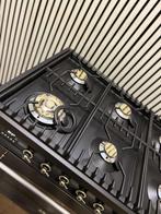 Luxe nostalgische Boretti Fornuis 6 pits Antraciet 90x60 cm, Witgoed en Apparatuur, Fornuizen, Fornello Esperta, Ophalen of Verzenden