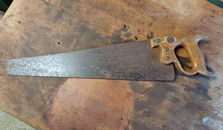 Vintage Handzaag - Warrington Superior, Doe-het-zelf en Verbouw, Gereedschap | Handgereedschap, Gebruikt, Ophalen of Verzenden