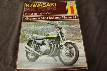 Kawasaki 900 fours Z1 Z1-B 1973 onwards werkplaatsboek  beschikbaar voor biedingen