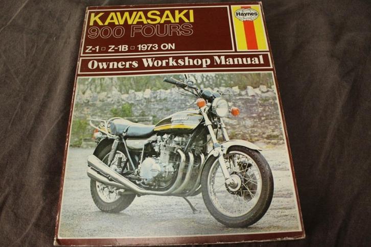 Kawasaki 900 fours Z1 Z1-B 1973 onwards werkplaatsboek, Motoren, Handleidingen en Instructieboekjes, Kawasaki, Ophalen of Verzenden