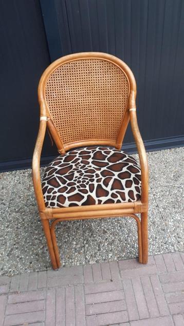 stoel 3x met luxe Tijgerstof beschikbaar voor biedingen