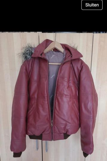 Vintage Berghaus leren jas met bontkraag beschikbaar voor biedingen