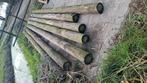Grote ronde houten juffers., Tuin en Terras, Palen, Balken en Planken, Ophalen, Zo goed als nieuw, 250 cm of meer, Palen
