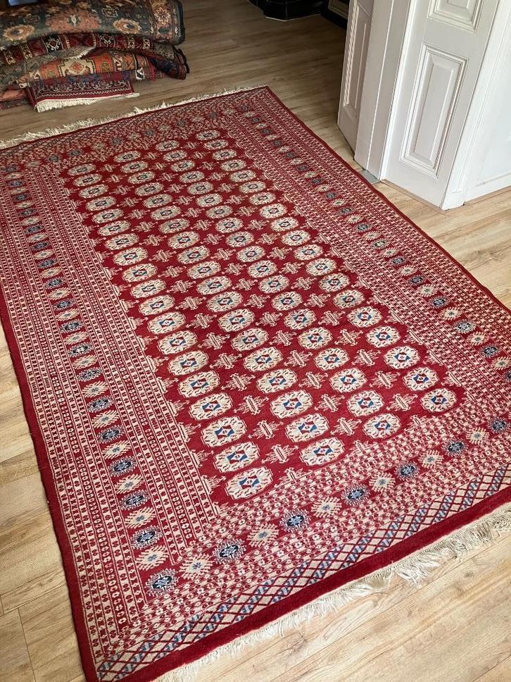 Groot vintage handgeknoopt Perzisch tapijt, Antiek en Kunst, Antiek | Kleden en Textiel, Ophalen of Verzenden
