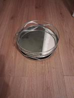 Decoratieve zilveren dienblad, Ophalen of Verzenden, Zo goed als nieuw, Rond, Metaal