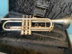 Trompet Manchester Brass Class verzilverd Bes, Ophalen of Verzenden, Gebruikt, Bes-trompet, Met koffer