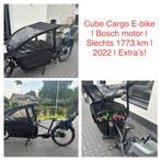 Cube Cargo E-bike-Bosch motor-Slechts 1773 km, 3 kinderen, Elektrisch, Zo goed als nieuw, Ophalen