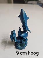 Dierenbeeld: Dolfijnen en Schildpad, Tuin en Terras, Ophalen of Verzenden, Zo goed als nieuw, Kunststof, Dierenbeeld