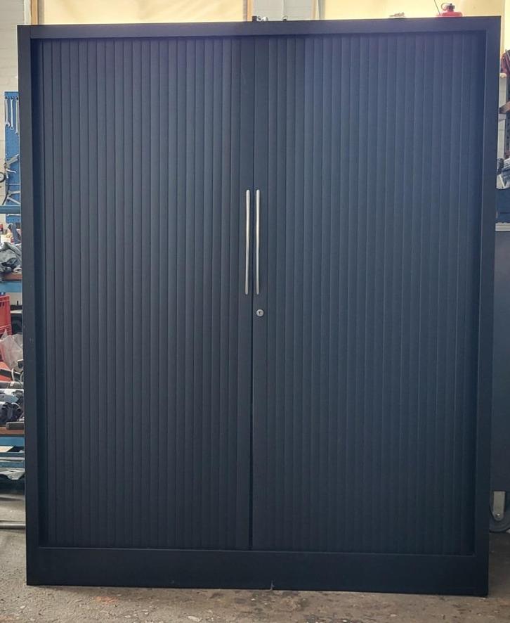 3 kasten Ronis roldeurkast archiefkast zwart 146 x 121 x 45, Huis en Inrichting, Kasten | Roldeurkasten en Archiefkasten, Gebruikt