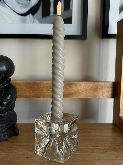 Design klassieker vintage space age kandelaar icecube, Huis en Inrichting, Woonaccessoires | Kandelaars en Kaarsen, Zo goed als nieuw