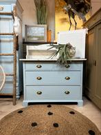 Commode marmer ladekast dressoir linnenkast meidenkast blauw, Ophalen, 50 tot 75 cm, 100 tot 150 cm, Minder dan 100 cm