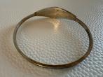Q175/Vintage Bronzen Amber BRUTALIST armband, Overige materialen, Gebruikt, Verzenden, X