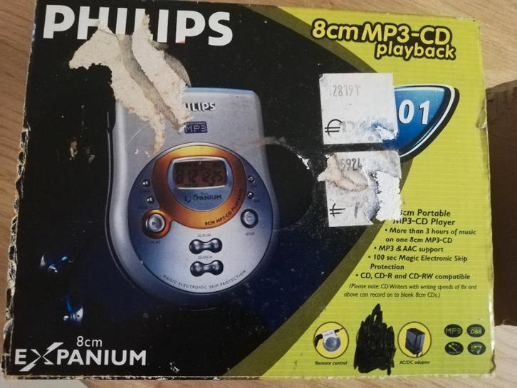 Philips EXP401 Mini-CD/MP3-speler, Audio, Tv en Foto, Mp3-spelers | Overige merken, Zo goed als nieuw, Minder dan 2 GB, Philips