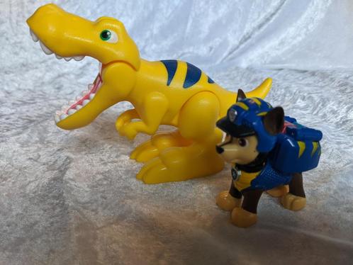 z.g.a.n. Chase met zijn T-Rex, dinosaurus, Paw Patrol, hond, Kinderen en Baby's, Speelgoed | Actiefiguren, Zo goed als nieuw, Ophalen of Verzenden