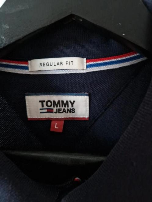Poloshirt Tommy Hilfiger - Herenmaat L (valt groot) - blauw, Kleding | Heren, Polo's, Zo goed als nieuw, Maat 46 (S) of kleiner