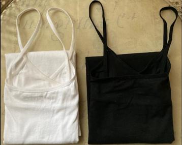 4 Dames hemdjes, maat: XL. Nieuw. Wit/ zwart/ huid, d.blauw. beschikbaar voor biedingen