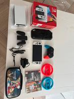 Nintendo Switch OLED met accessoires en bon, Ophalen of Verzenden, Zo goed als nieuw, Met 1 controller, Switch OLED