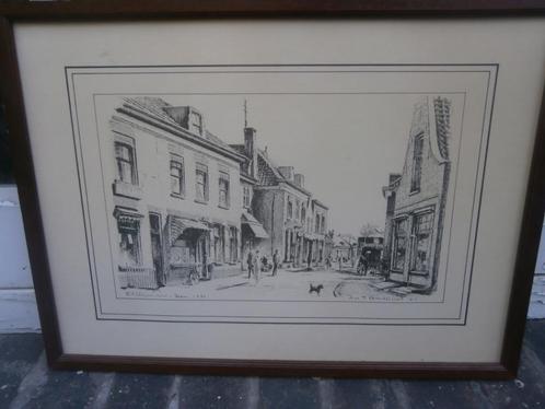 Ton Bendervoet, Alblasserdam, AD, 1920 Litho/Tekening, Antiek en Kunst, Kunst | Litho's en Zeefdrukken, Ophalen
