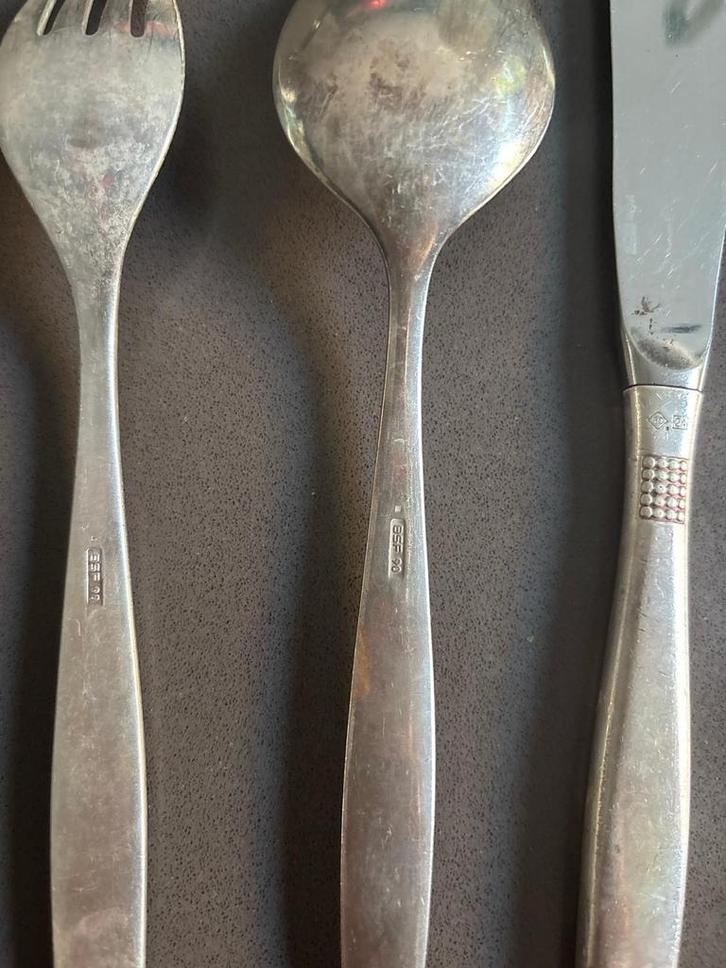 Gezocht! : BSF 90 Verzilverd Bestek - Jaren '60/'70, Antiek en Kunst, Antiek | Bestek, Ophalen of Verzenden