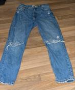 Bershka mom jeans 40 distressed spijkerbroek broek, Verzenden, Zo goed als nieuw, Blauw, W30 - W32 (confectie 38/40)