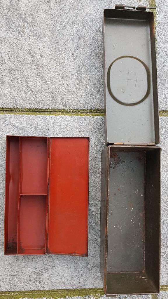 Onderdeel blikjes Duits WW2, Verzamelen, Militaria | Tweede Wereldoorlog, Landmacht, Overige typen, Duitsland, Ophalen of Verzenden