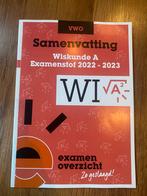 Vwo wiskunde A samenvatting + oefenboek examen overzicht, Boeken, Ophalen of Verzenden, Zo goed als nieuw, Overige onderwerpen