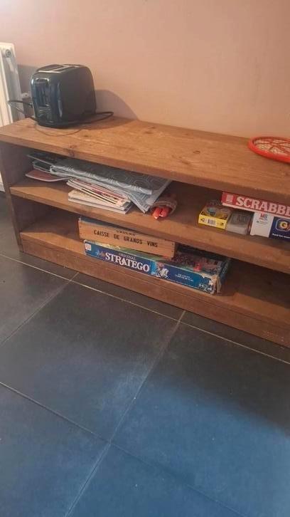 Steigerhouten kastje, Huis en Inrichting, Kasten | Stellingkasten, Gebruikt, Ophalen