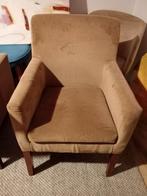 3 Bruine fauteuils, Huis en Inrichting, Stoelen, Hout, Gebruikt, Ophalen of Verzenden, Modern