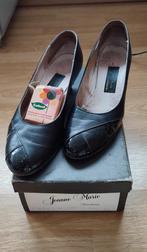 Dansschoenen Jean Marie Maat 6,5 Zwart leer, Ophalen of Verzenden, Gebruikt, Schoenen