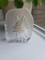 Kristallen presse-papier Wolf - Scandinavisch Glas - Goed, Ophalen of Verzenden