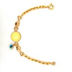 Kocak gold geel gouden armband, Ophalen of Verzenden, Zo goed als nieuw, Geel, Goud