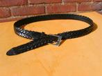 Zwarte gevlochten riem voor Spijkerbroek, Ophalen, Zo goed als nieuw, 115 cm of meer, Riem of Ceintuur
